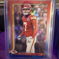 2025 Topps Chrome Harrison Butker #151 Red White & Blue