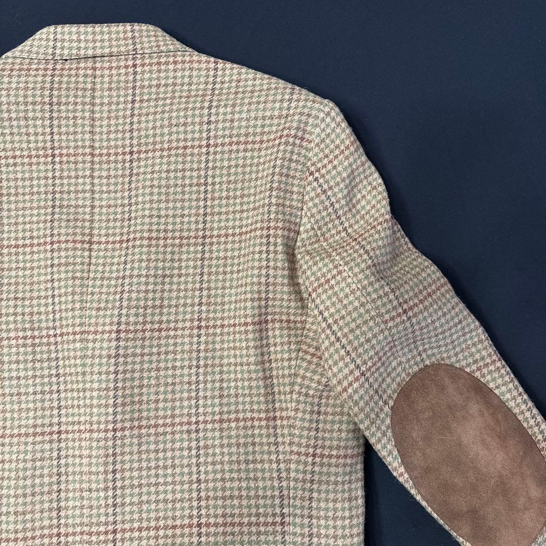 Pendleton Wool Check Jacket 40 Beige Wool/Cotton/… - image 9