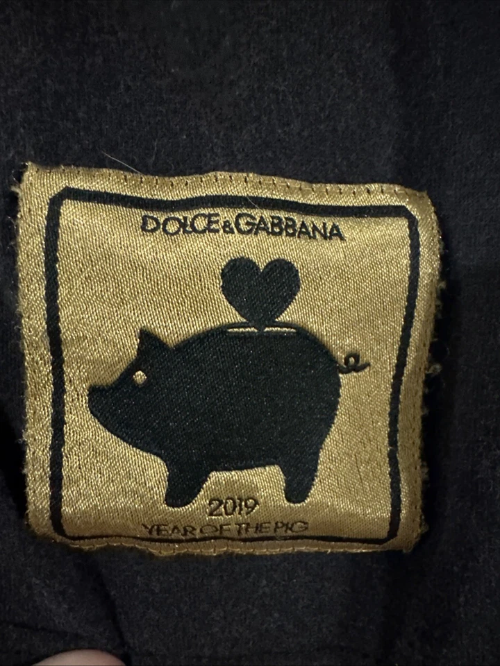 Camiseta Dolce & Gabbana Mister Pig Gráfica - Talla 54 (Hombre XL) - Rara - Negra Foto 4 de 4