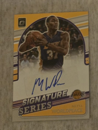 2025 Donruss Optic Base Autographs - Silver Metta World Peace