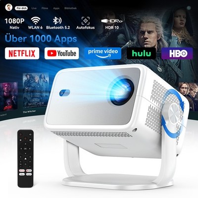 Huidun PT10 4K Projektor 25000 Lumen Heimkino-Beamer WiFi 6 Bluetooth Beamer