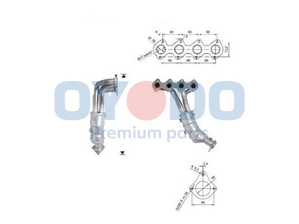 Oyodo Katalysator 10N0153-OYO FüR Mercedes Klasse CL203 Model S204 W204 W203 Clk-image