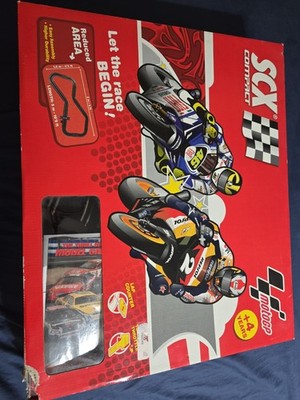 SCX Compact, MotoGP Motorcycle Racing Set  Valentino Rossi, Vr46, Pedrosa RARE