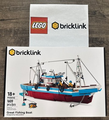 LEGO 910010 BrickLink Designer Program Great Fishing Boat RETIRED, RARE, SEALED