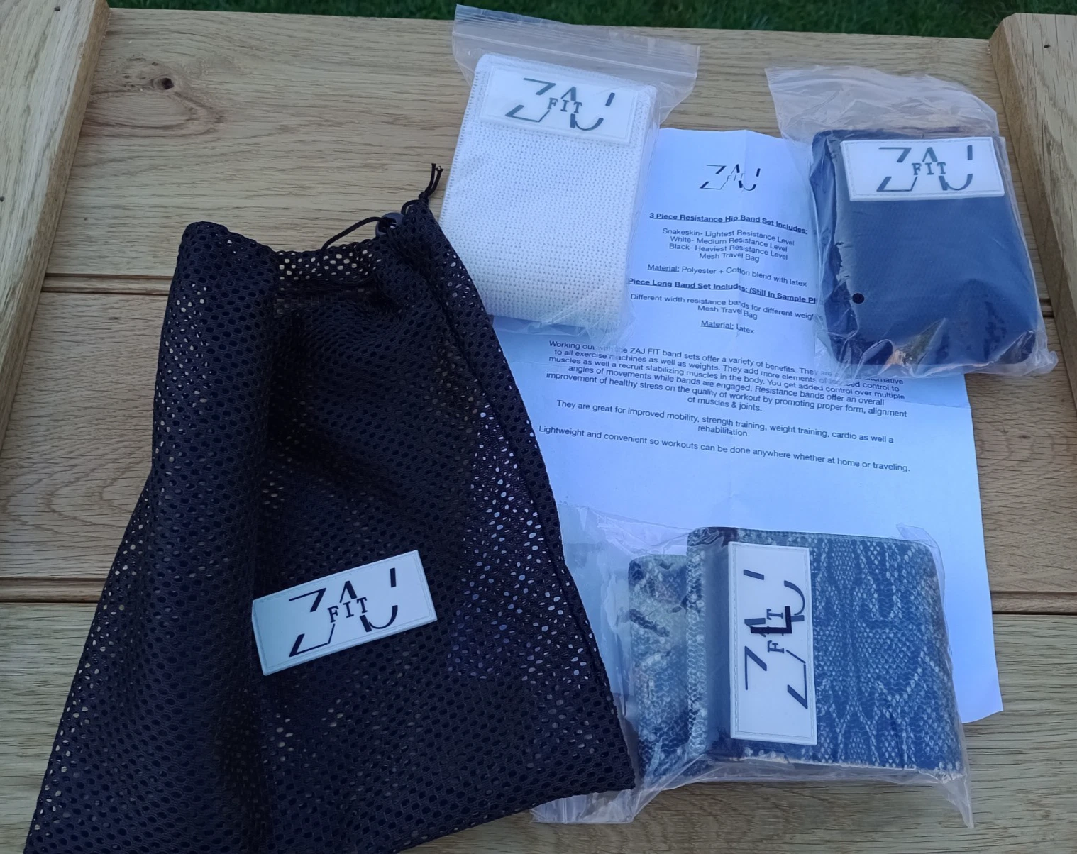 ZAJ Fit Resistance Bands Set used
