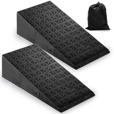 2 Pack Squat Wedge Block, Non-Slip Slant Board for Heel Elevated Squat, Calf ...