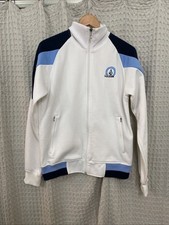VOLCOM Track Jacket Mens Large White V Line Science Zip Skater Vintage Y2K