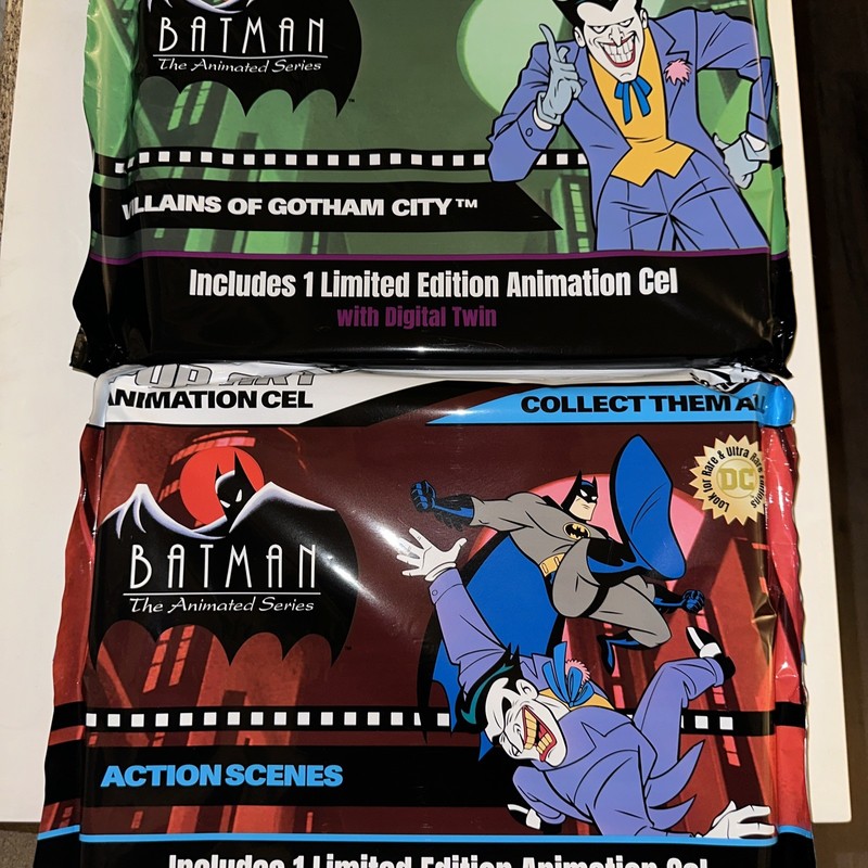 Batman The Animated Series Pop Art Animation Cel Series 1 Lot Of 2 Blind Bag