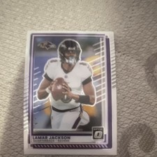 2025 Panini Donruss Optic Lamar Jackson #80 Baltimore Ravens NFL Football Card