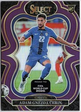 2025-26 Panini Select Road to FIFA World Cup #174 Adam Gnezda Cerin Purple #/150