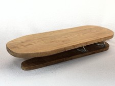 Vintage Wooden Sleeve Ironing Board Small Primitive Folding Press Hinged 23"L