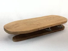 Vintage Wooden Sleeve Ironing Board Small Primitive Folding Press Hinged 23"L