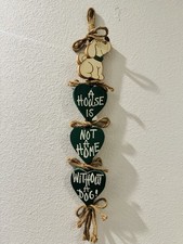 Rustic Wood Dog Wall Sign  A House Is Not a Home Without a Dog  Country Cottage