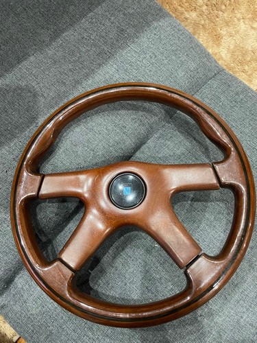 NARDI Wood Steering Wheel (4-Spoke) USED FROM JAPAN