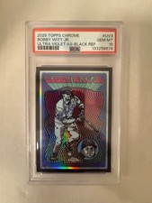 2025 Topps Chrome Bobby Witt Jr. Ultra Violet Black Refractor /10 PSA 10