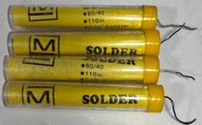 Solder 60/40 Tin/Lead Wire Rosin Flux Core  .031” Dia 110" You get 4 tubes 440"