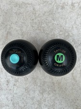 Taylor Grippa Crown Green Bowls - 2lb 8oz - Black (Green Mounts)