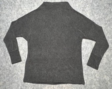 Veveret Sweater Top Women’s Small Black Silver Mock Neck / Made in USA