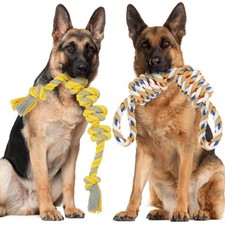 Dog Rope Toys for Large Dogs, 2 Pack 22 Inch Heavy Duty Dog Rope Toys for Agg...