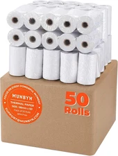 2 1/4" X 50' Thermal Paper (50 Rolls), BPA Free Receipt Paper, 58Mm Thermal R...