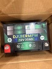 DJDCPower DJLBERMPW 12V 30Ah LiFePO4 Battery for Solar/Wind Devices
