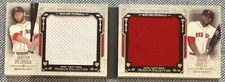 David ORTIZ Dustin PEDROIA🔥2015 Topps Museum Dual Jumbo Relic Booklet 2/5💥