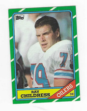 1986 TOPPS RAY CHILDRESS #357 HOUSTON OILERS