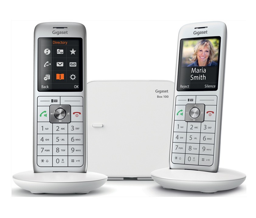 Téléphone sans fil DECT Gigaset CL660A Duo blanc avec répondeur intégré