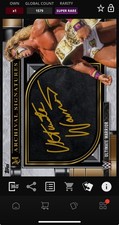 DIGITAL TOPPS WWE SLAM Ultimate Warrior SUPER RARE GOLD ARCHIVAL SIGNATURE Read