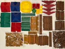 Lincoln Logs Huge Lot Mixed Vintage New M-7612-1 Tower Bank Roof 1998 More