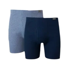 Hanes Men's ComfortSoft Waistband 100% Cotton Boxer Briefs, Med - Blues