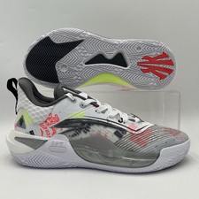 Mens Size 9.5 Anta Kai 1 Speed Grey White Basketball Shoes 8125B1128S 9