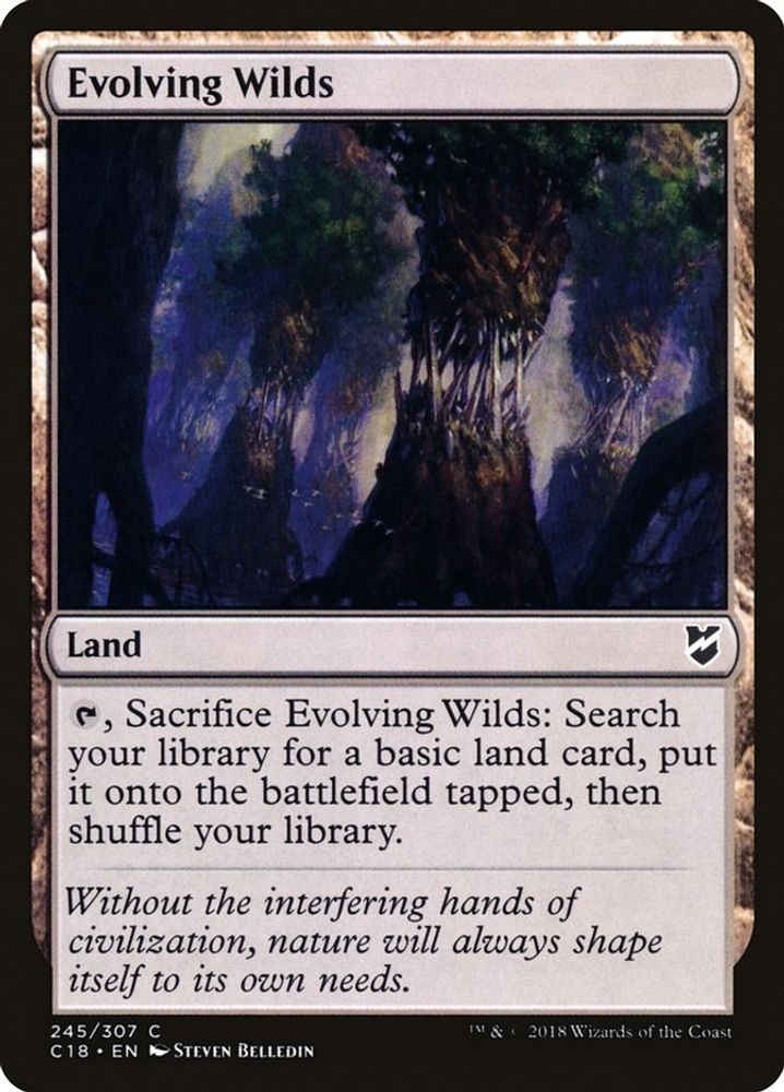 2018 Magic: The Gathering: Commander 2018 - Evolving Wilds (#245, C, Near Mint)
