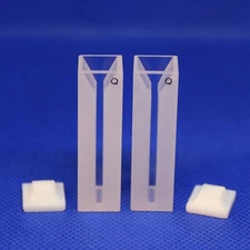 LAB4US Micro Quartz Cuvette cells for Spectrophotometer (2pcs) (2 Clear Sides...