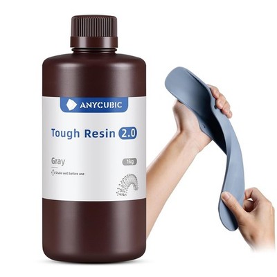 ANYCUBIC Tough Resin 2.0 1kg Grey 3D Printer 365-405nm Fast Curing LCD DLP SLA