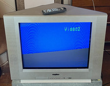 Sanyo DS20930 20" CRT Retro Gaming TV Flat Screen Tested With Remote S-Video