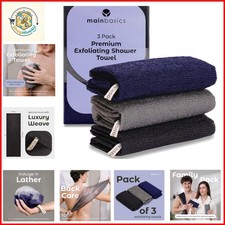 Japanese Deep Exfoliating Shower Towel, 3 Pack, Black Ice  Japanese Nylon, B...