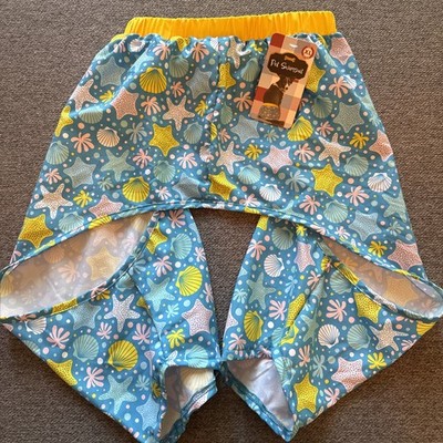 Woof Dog Pet Swimsuit Bottoms Summer Starfish Print X Large Apparel For Dogs