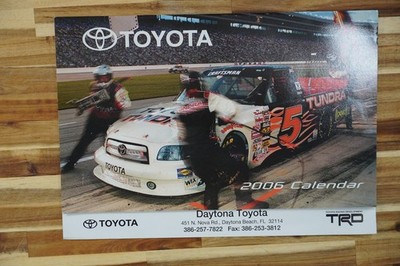 Toyota 2006 Racing Calendar Automobilia TRD Daytona Beach