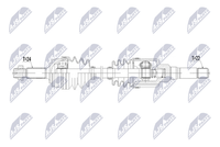 NTY Antriebswelle NPW-TY-206 FüR Toyota Aygo PAB40 Peugeot 108 CitroËN C1 2 Vti