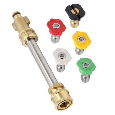 #ad #ad Metal Pressure Washer Adapter 1 4#x27;#x27; Quick Connect For Ryobi With 5 Nozzle Set $18.99
