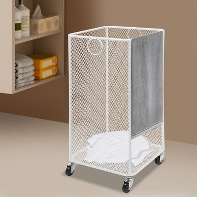 Laundry Basket with Wheels, Rolling Laundry Basket, Laundry Basket Cart