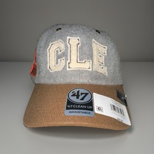 '47 Stoney Clover Lane Cleveland Browns Adjustable Hat Gray Brown One Size