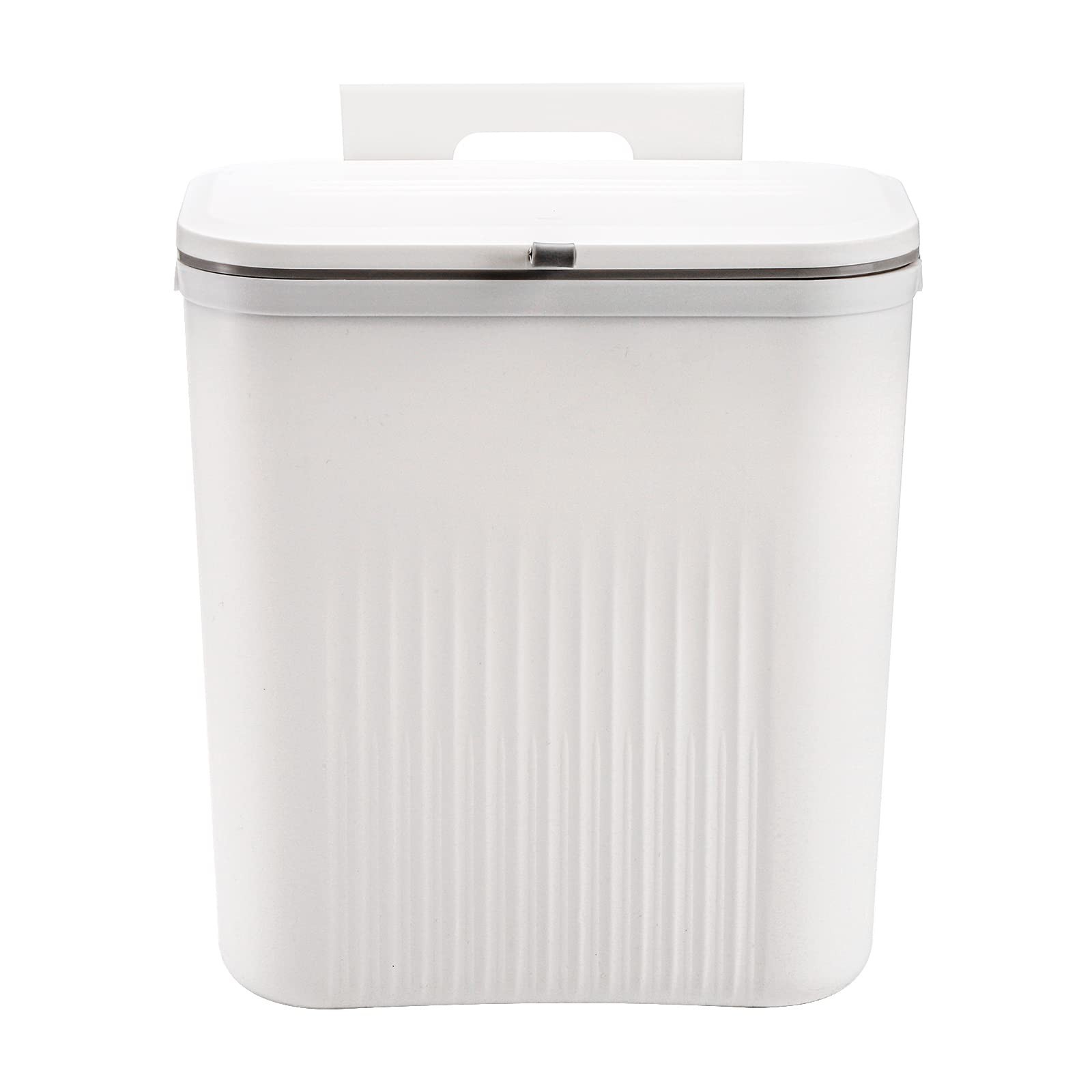 Frcctre 2 Pack 2.4 Gallon Kitchen Compost Bin, Hanging Trash Can with Lid Gar...
