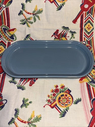 Fiesta BREAD PLATTER UTILITY TRAY - PERIWINKLE BLUE, 12", RETIRED FiestaWare