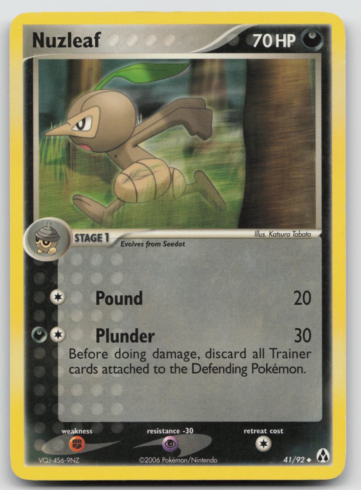 Nuzleaf 41/92 Legend Maker Pokemon MP F317