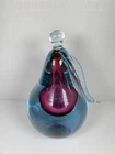 Murano Sommerso Italian Art Glass Pear Paperweight Bookend Alfredo Barbini