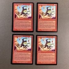 Set of x4, MTG Downhill Charge Nemesis Regular Magic The Gathering