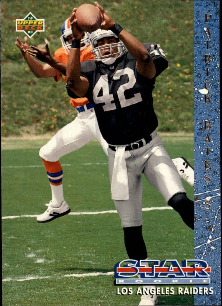 1993 Upper Deck #12 Patrick Bates RC - FB