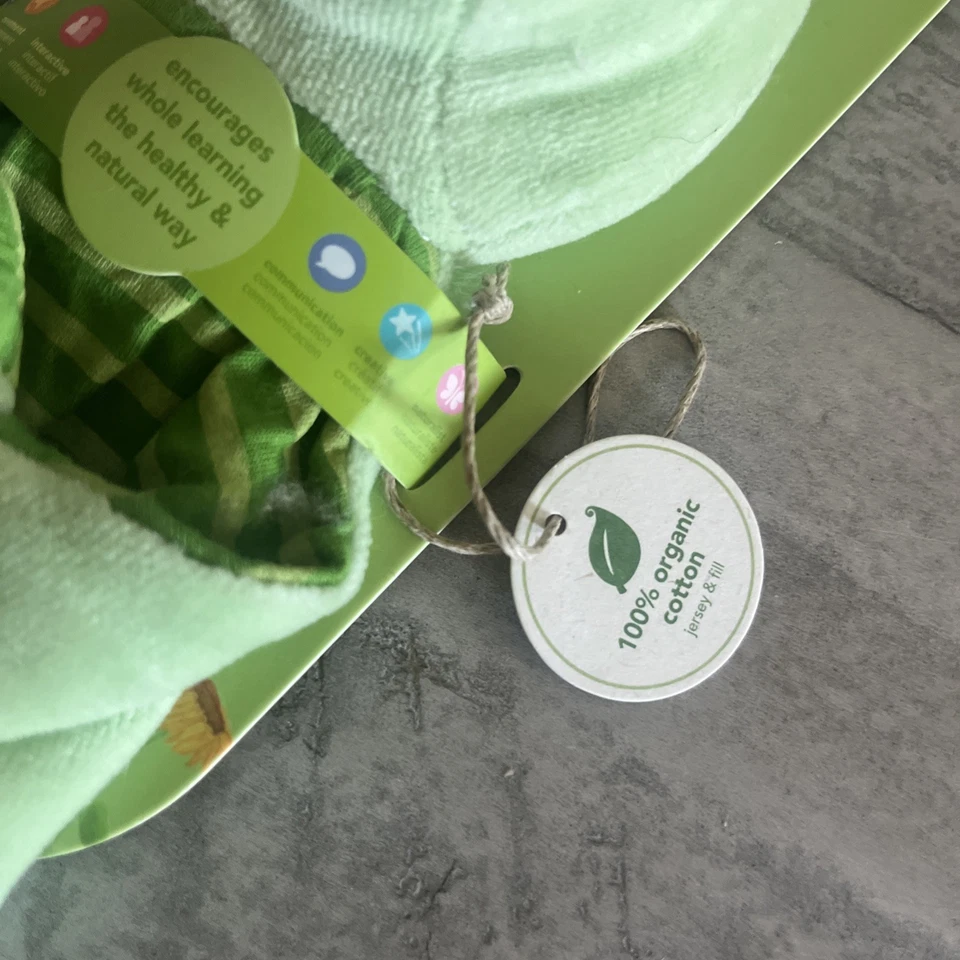 Blankie Friend Green Sprouts algodón orgánico 3+ meses nuevo con etiquetas verde Foto 4 de 4